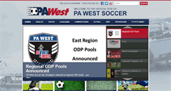 Desktop Screenshot of pawest-soccer.org
